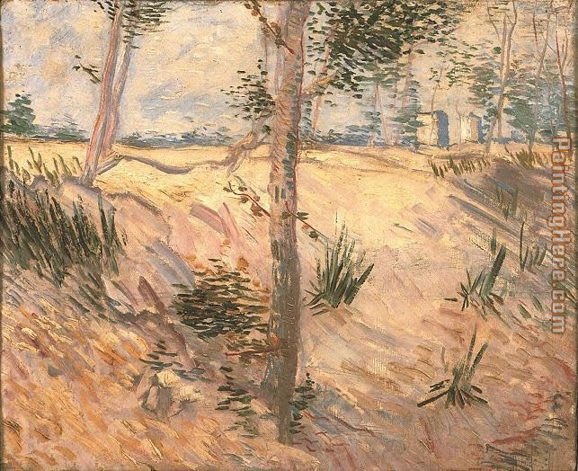 Arbre dans un champ 1887 painting - Vincent van Gogh Arbre dans un champ 1887 art painting